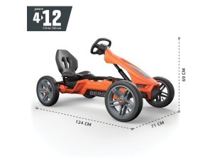 BERG Rally NRG Orange Go-Kart for Younger Children Aged 4 to 12 Years Old